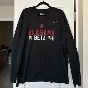 The University of Alabama Pi Beta Phi Nike Dri-Fit Athletic Cut Long Sleeve Tee